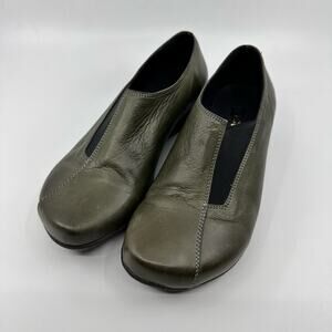 Mephisto Figura by Sarili Flat Shoes Sz 8 Brown Pull On AirJet Leather Cushioned